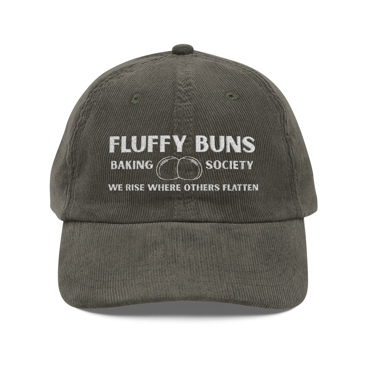 Fluffy Buns Baking Society Embroidered Corduroy Hat