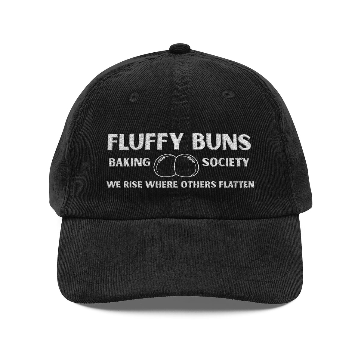 Fluffy Buns Baking Society Embroidered Corduroy Hat