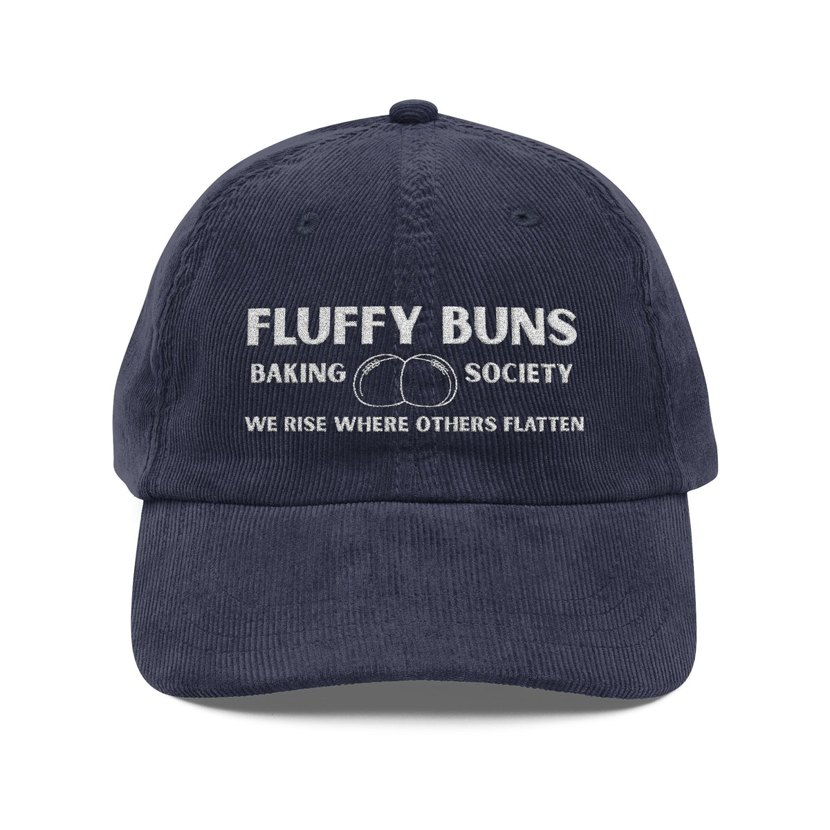 Fluffy Buns Baking Society Embroidered Corduroy Hat