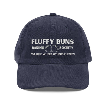 Fluffy Buns Baking Society Embroidered Corduroy Hat